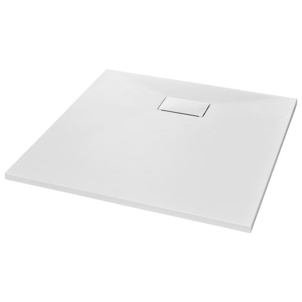 VidaXL Shower Base Pan with Center Drain Shower Tray Bath Pan SMC